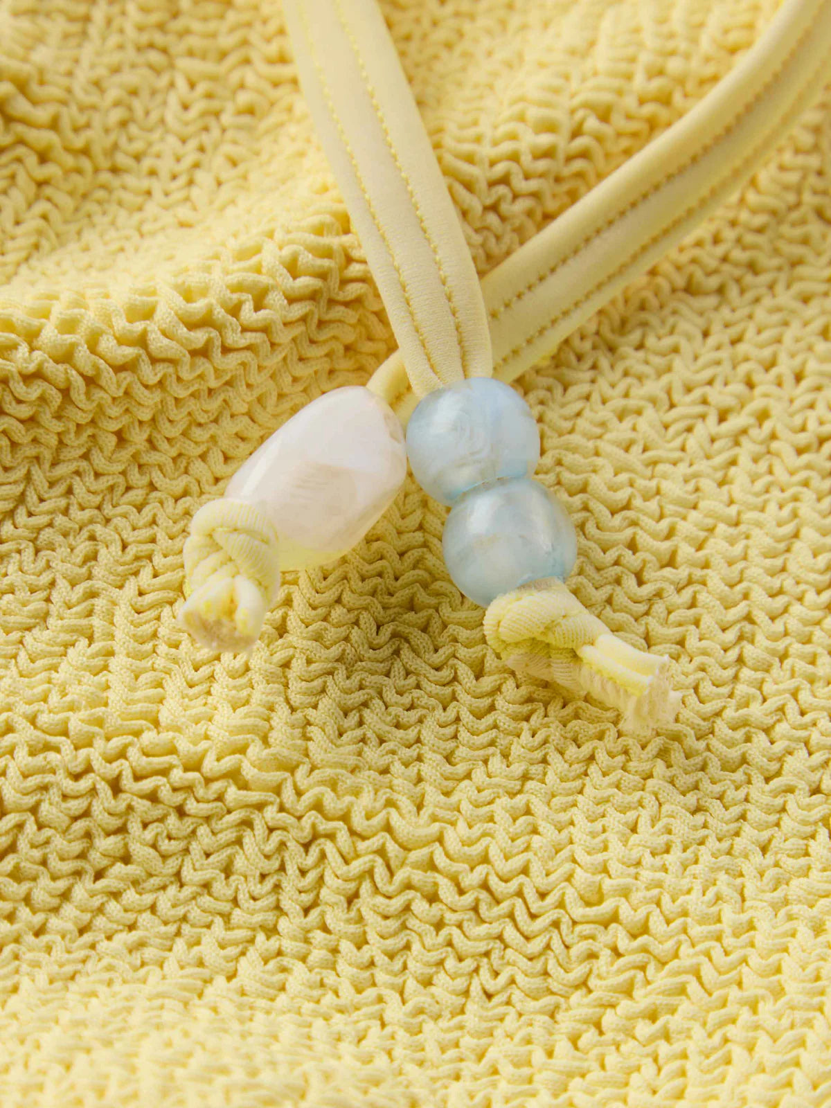 Gina Beaded Bikini in Butter