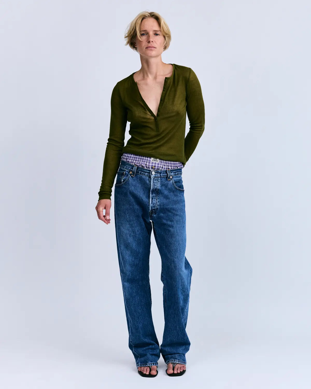 Hudson Langarmshirt in Grün