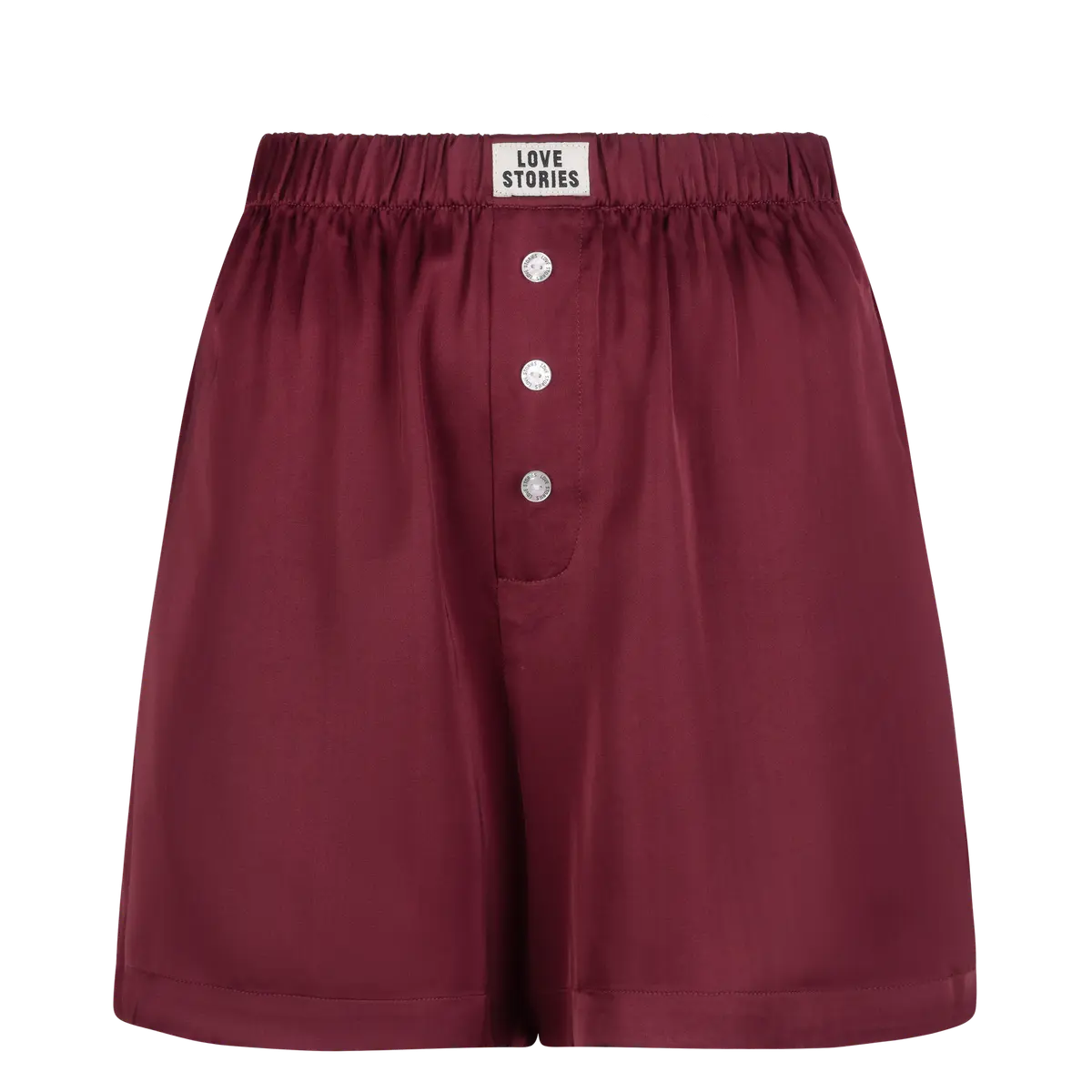JAMES Shorts im Boxershort Stil - in Burgund