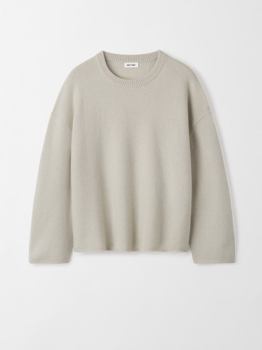 Relaxed fit crewneck - Chalk