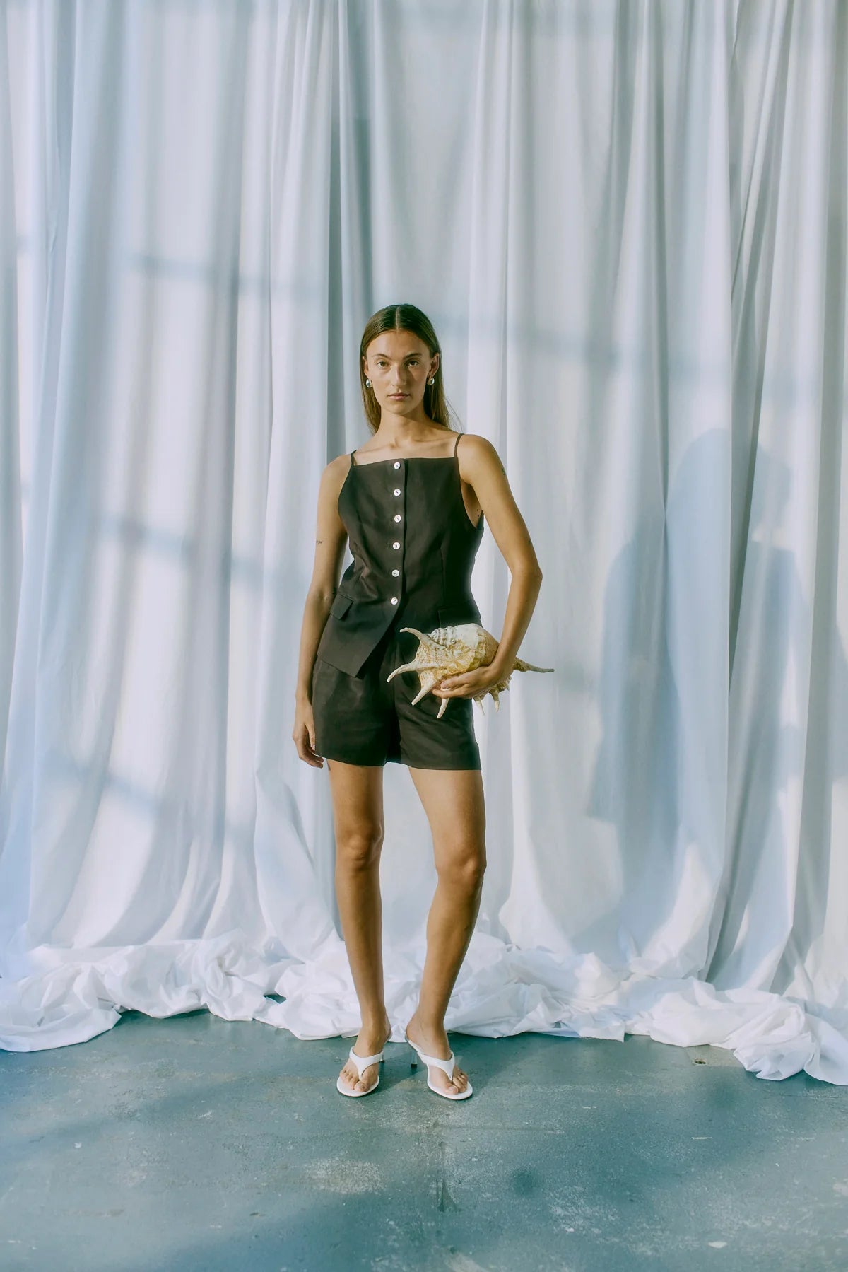 CMCOLLEEN - SHORTS IN BRAUN
