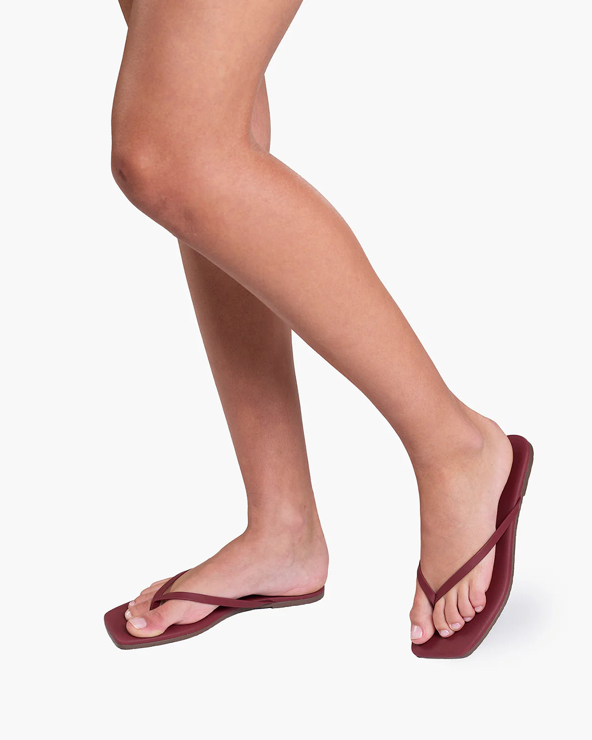 Square Toe Lilly in Burgundy | TKEES