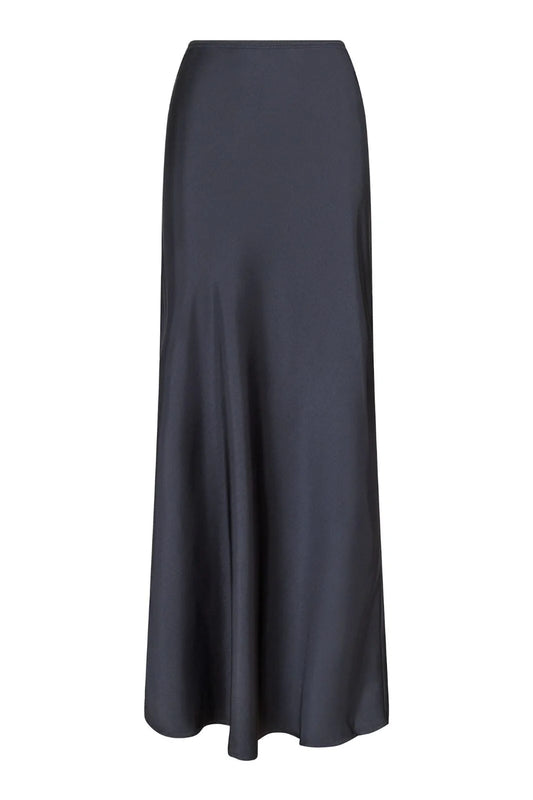 Vicky Heavy Sateen Skirt - Black