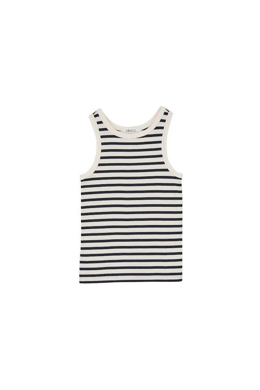 Loui Tank Top - Dark Navy/White