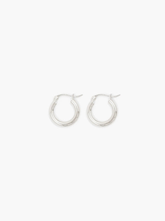Oda Small Hoops Silver