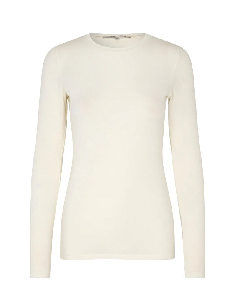 Matima O-Neck Tee - Offwhite