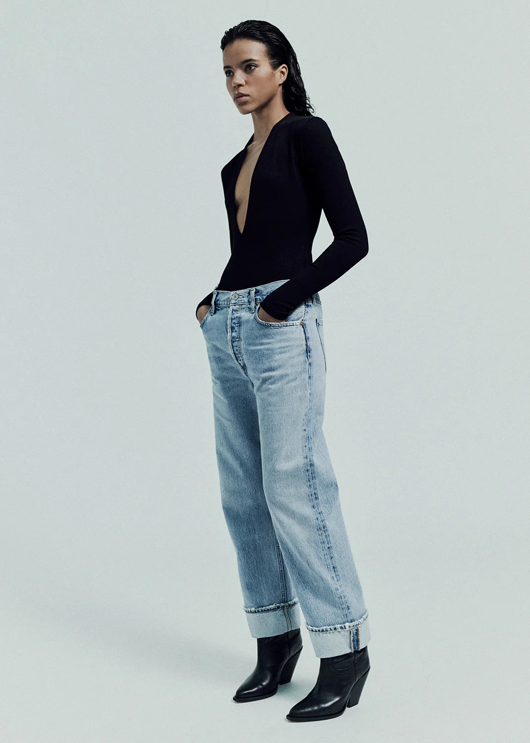 FRAN LOW SLUNG STRAIGHT IN FORCE AGOLDE