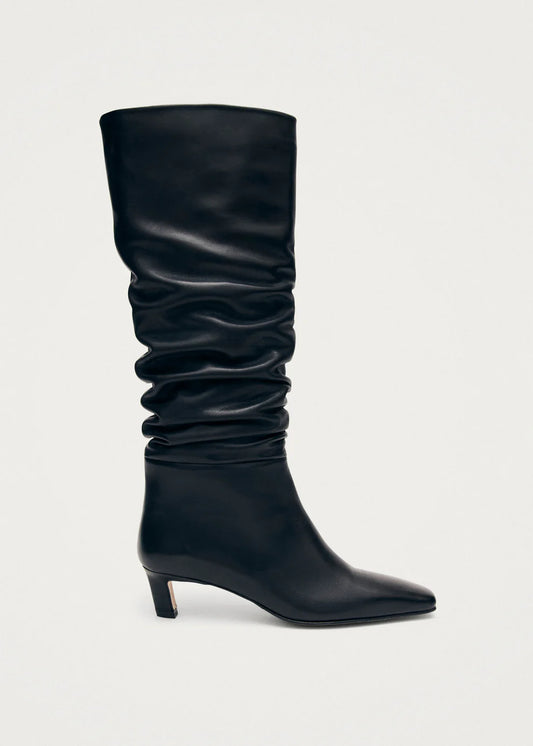 KALILA Black Leather Boots Black
