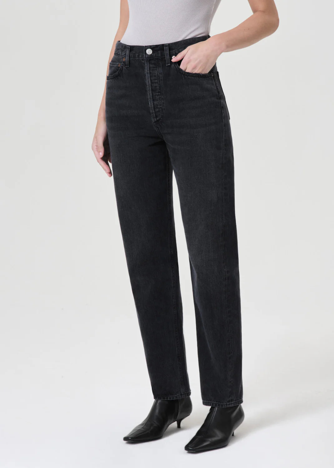 90'S PINCH WAIST HIGH RISE STRAIGHT IN HITCH AGOLDE