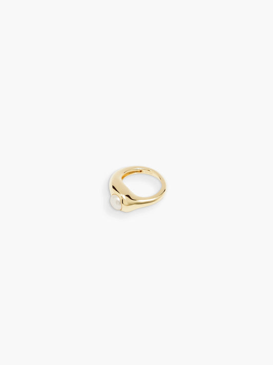 Dualism Freshwater Pearl Ring - Gold