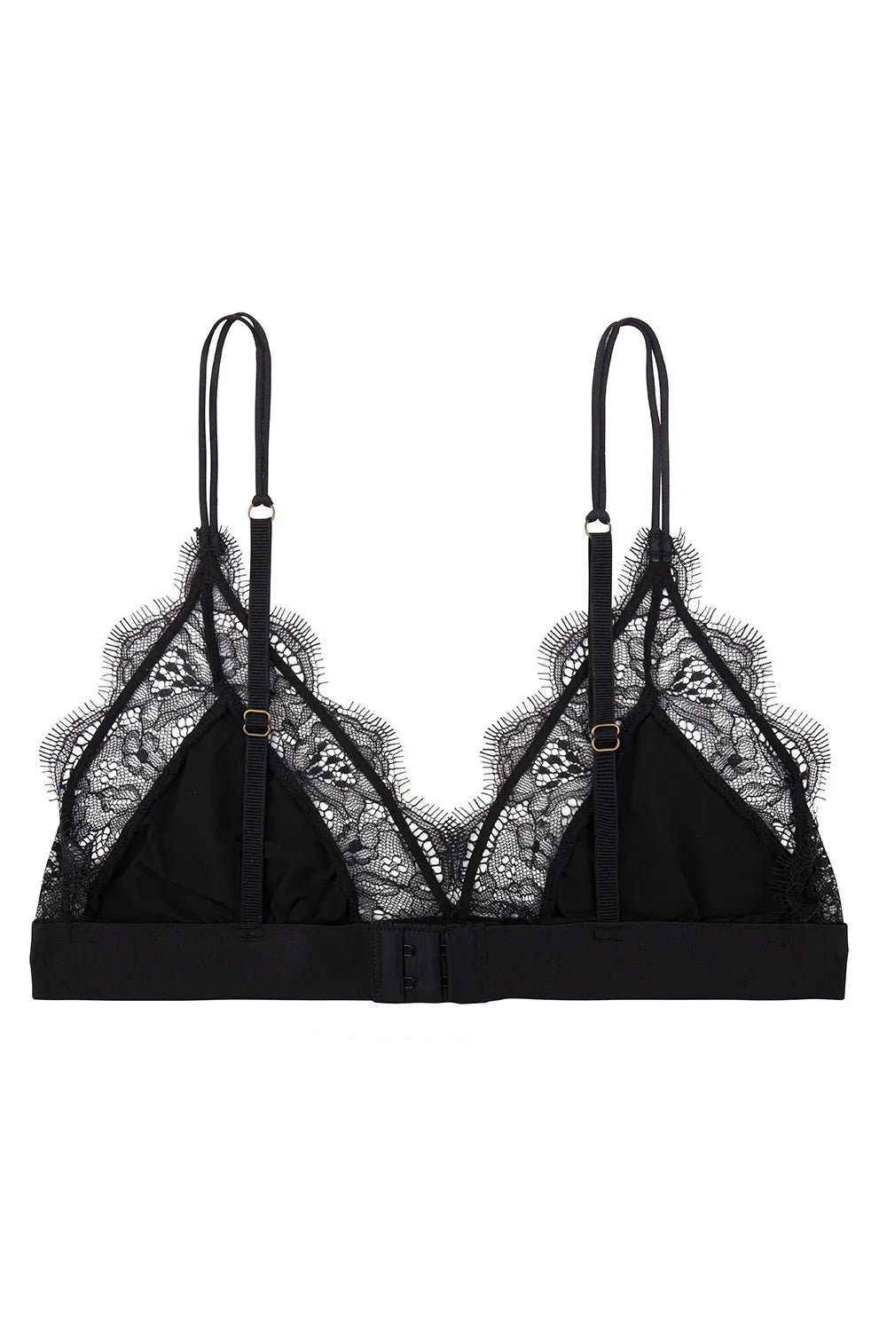 LOVE LACE Delicate triangle bralette black