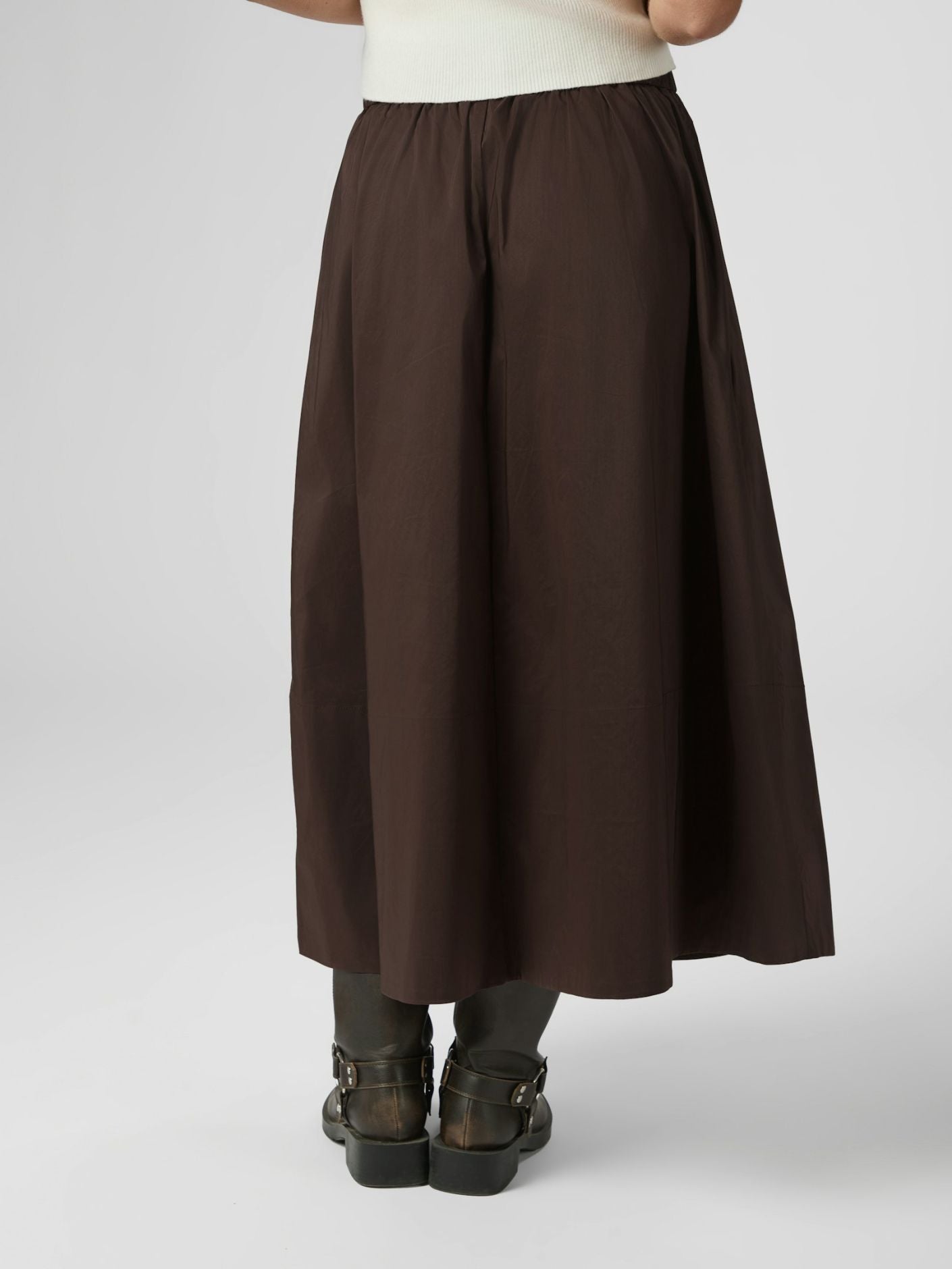 NEO NOIR Yara Long Poplin Skirt