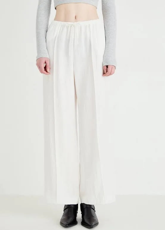 Relaxed wide trousers - White