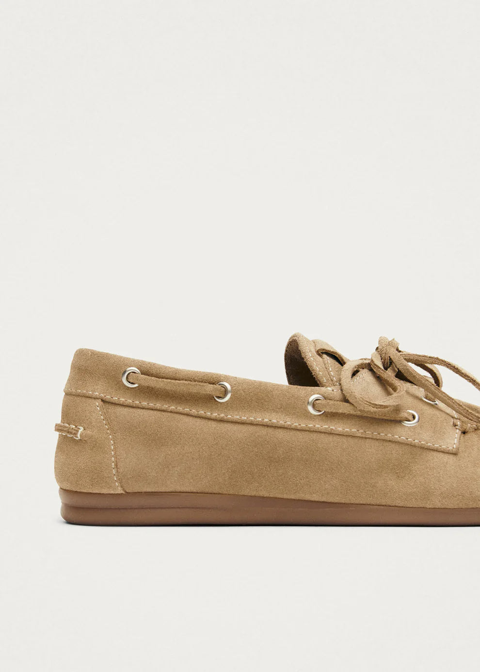 ROWAN WILDLEDER BEIGE BOAT LOAFER