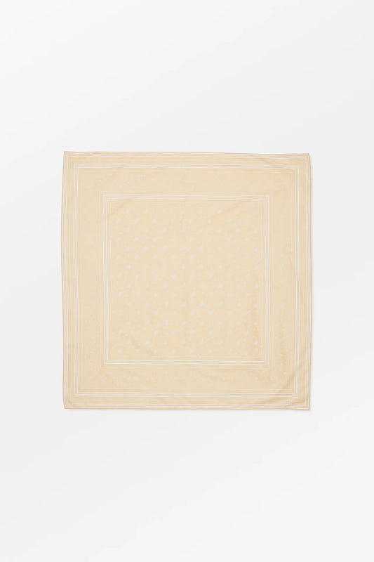 Skall classic scarf 90x90 - Light Peach/ White