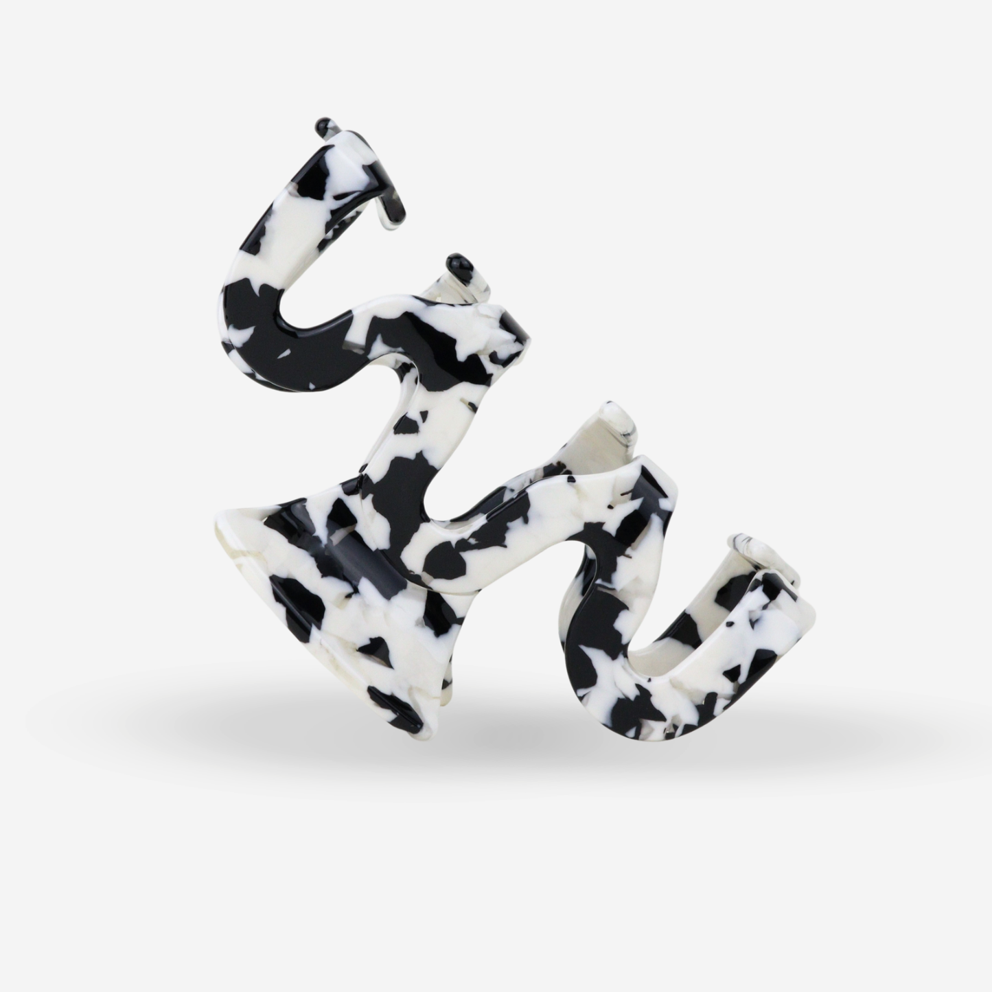 Haarklammer - Grand Wave Black Marble