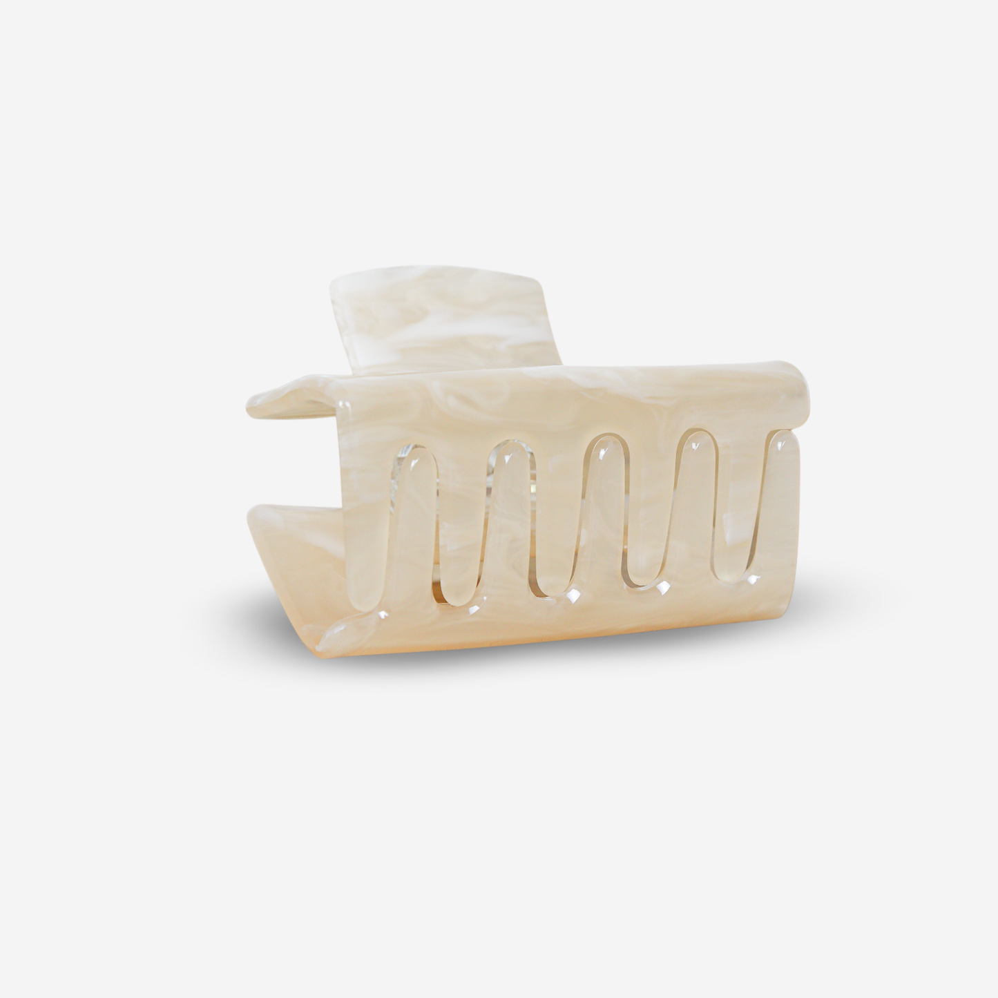 Haarklammer - Quad White White