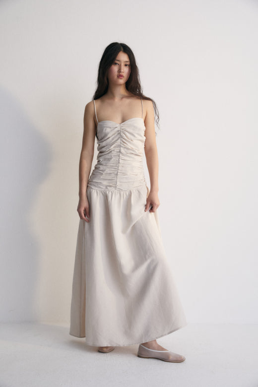 Eros Woman Long Dress Stone