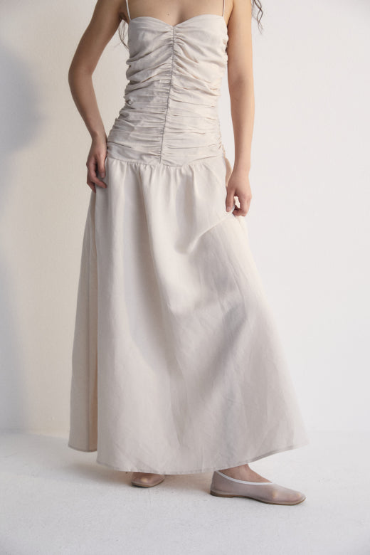 Eros Woman Long Dress Stone