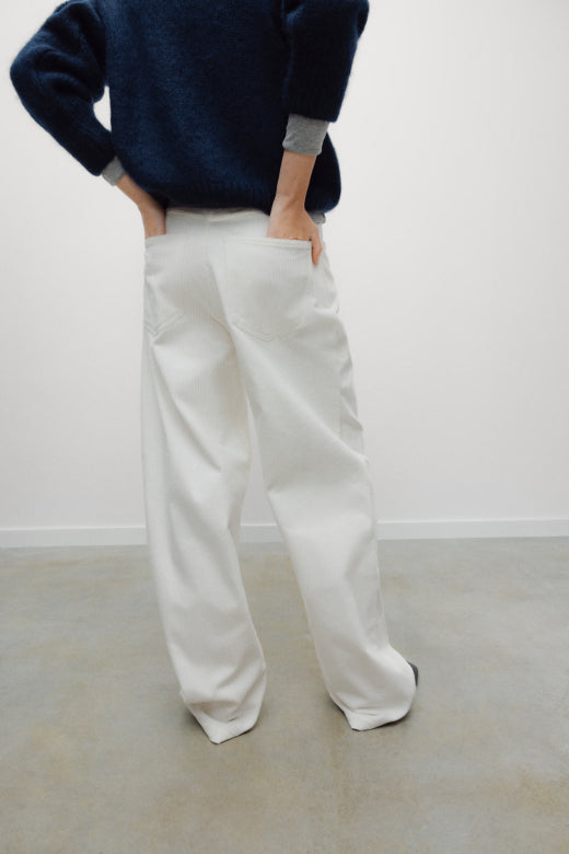Giselle Woman Trouser Offwhite | The new Society
