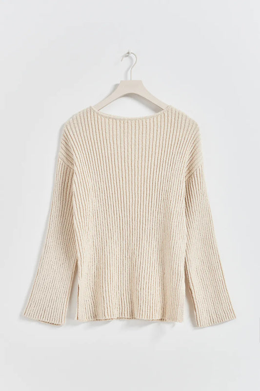 Knitted boatneck Sweater