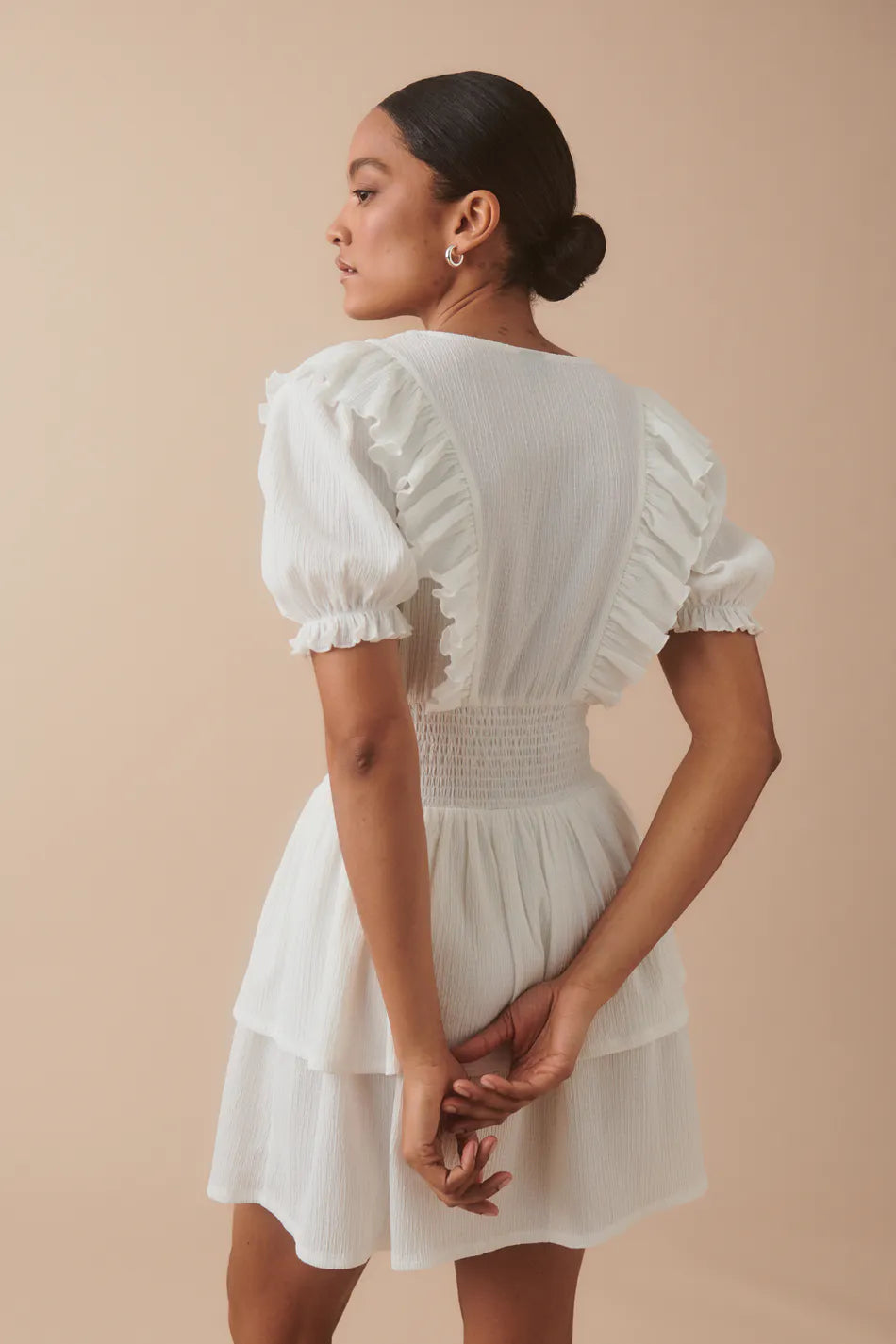 Smock Frill dress spiritual ditsy