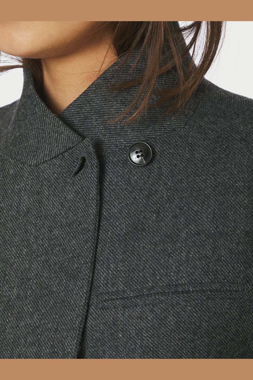 Nnnerine Structure Twill Blazer in Grey| NEO NOIR