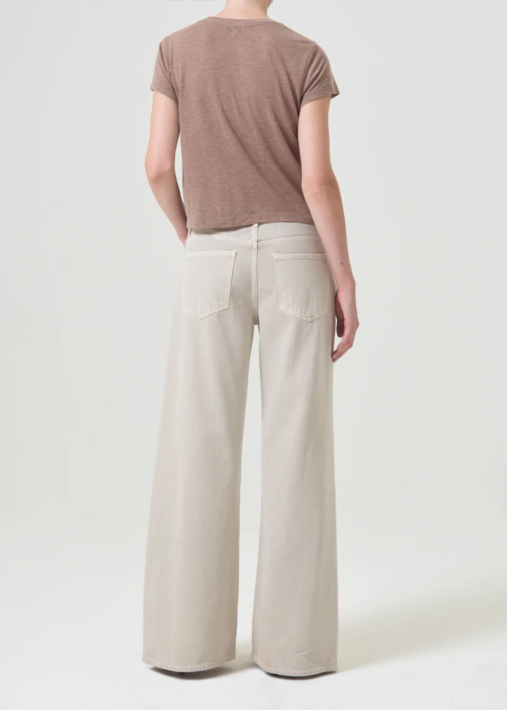 ADINE SHRUNKEN TEE IN CHAI HEATHER