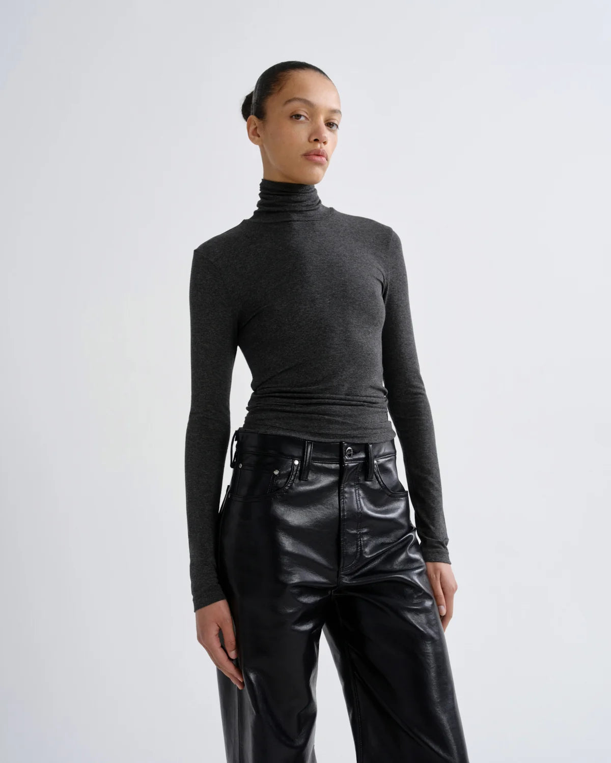 Pascale Turtleneck in Charcoal Heather | AGOLDE (Kopie)