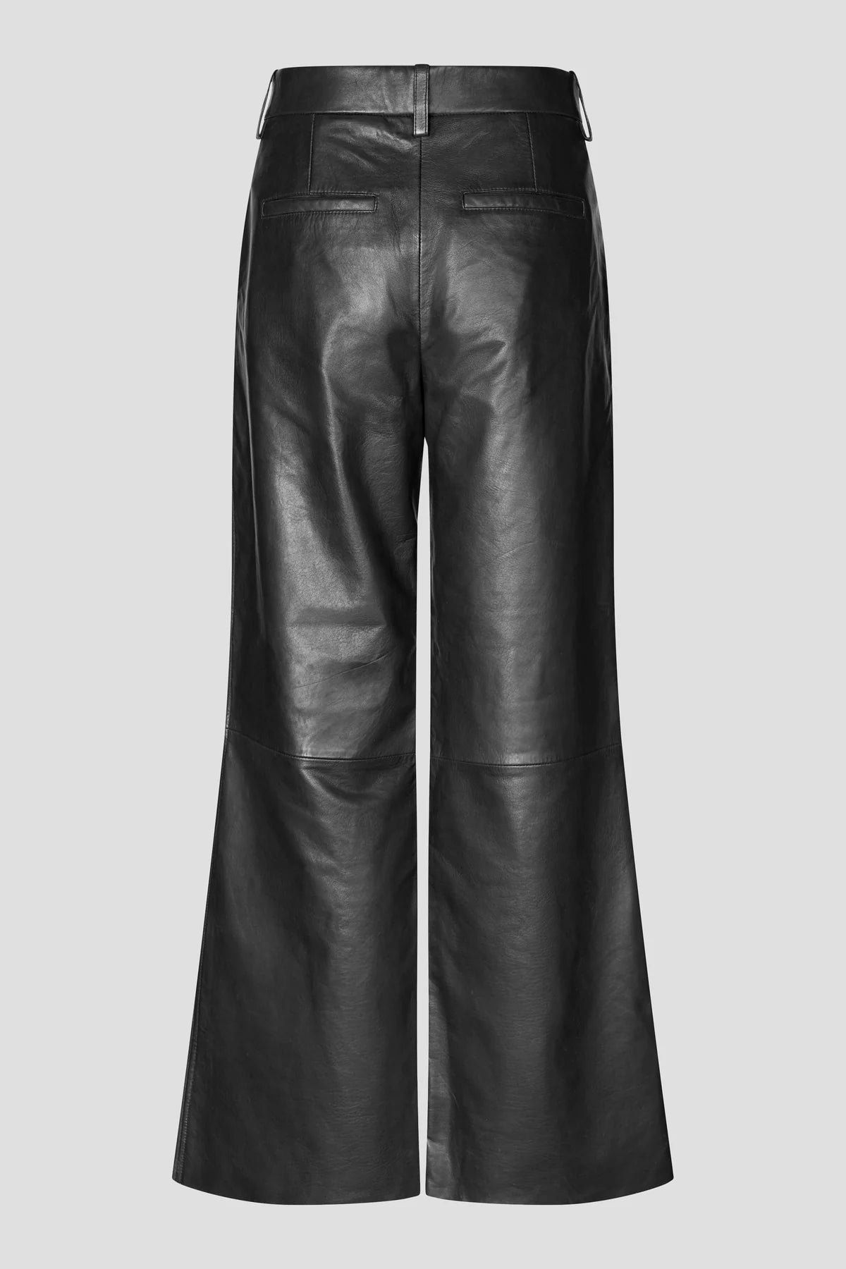 Letho Leather Simple Trousers | Second Female