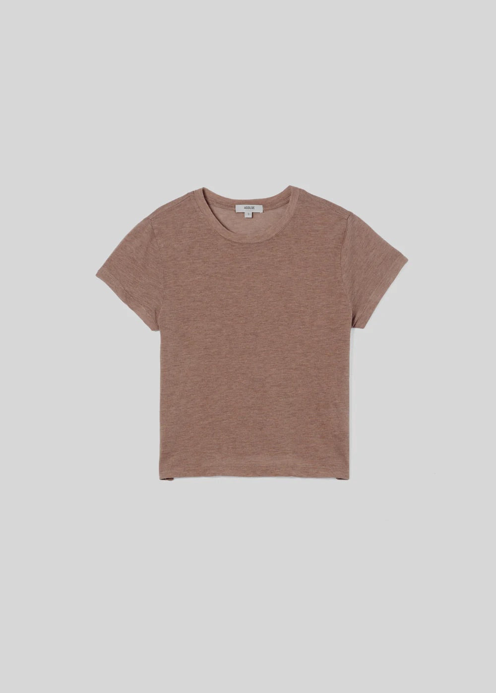 ADINE SHRUNKEN TEE IN CHAI HEATHER