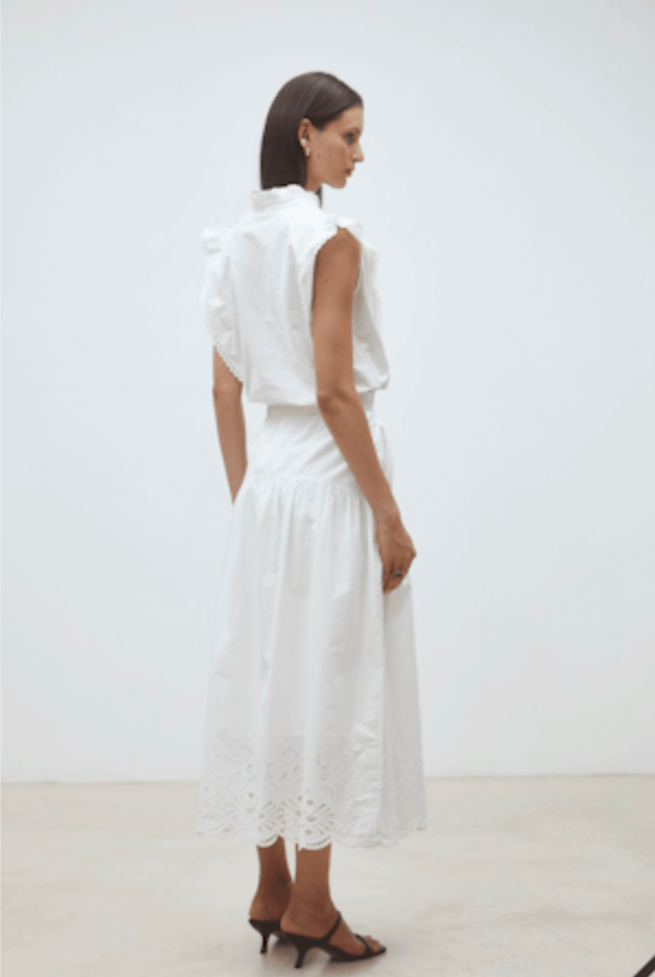 Blouse Louna in Blanc | Suncoo Paris