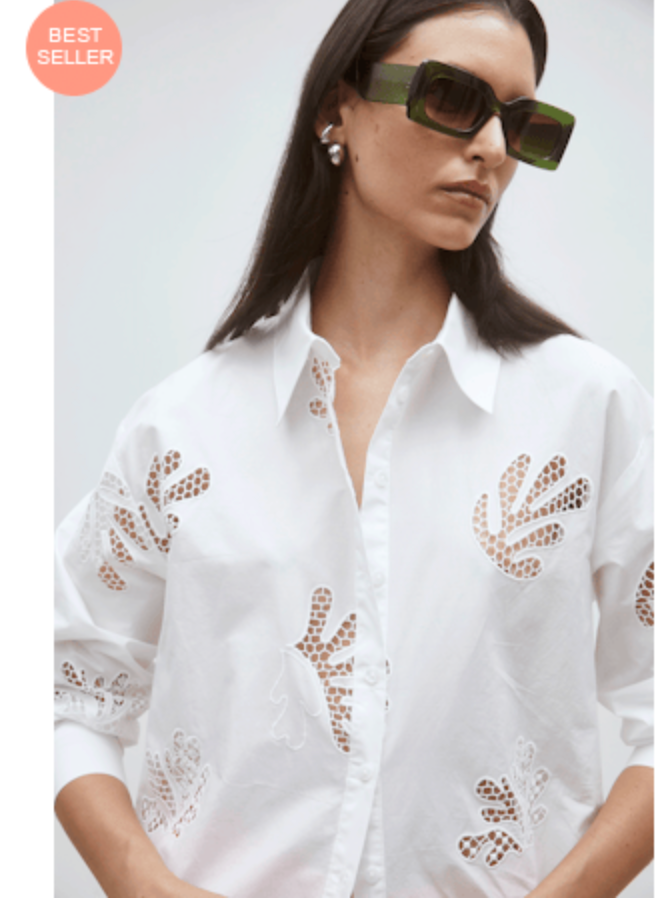 Blouse Loula in Blanc | Suncoo Paris
