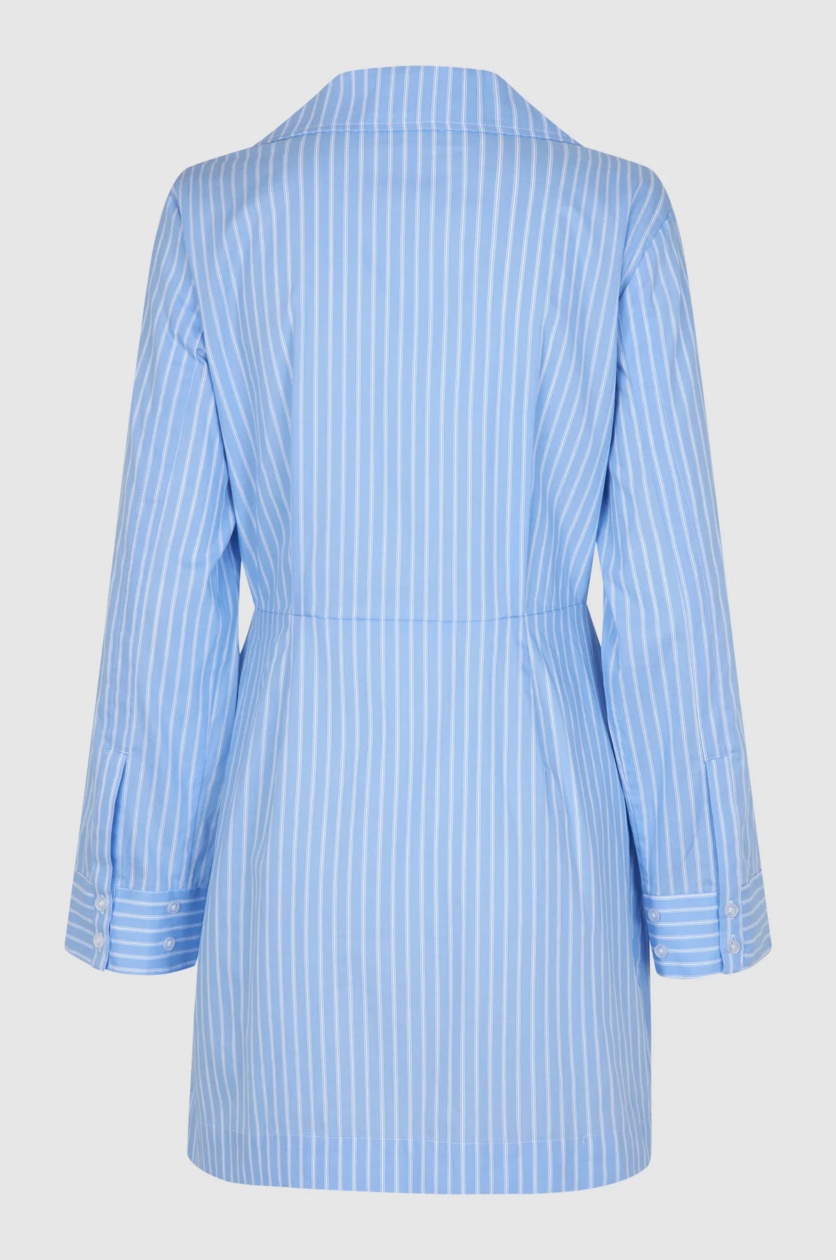 Amale Dress in Light Blue Stripe