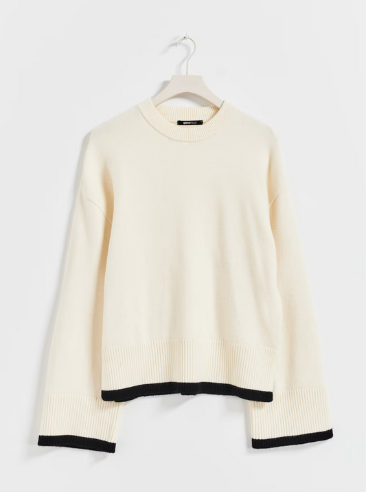 Contrast knitted Sweater