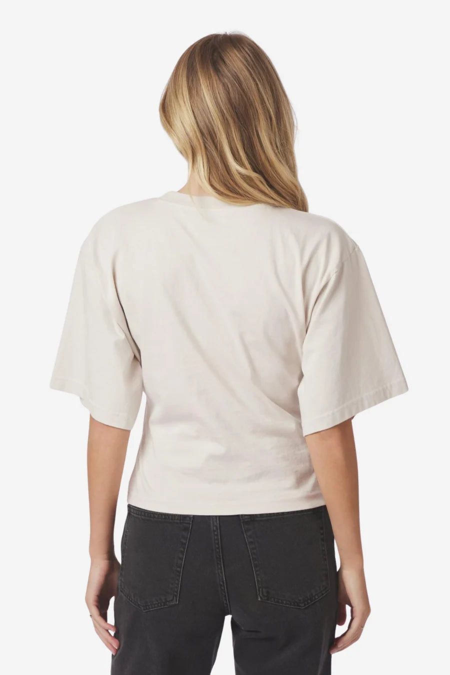 Asha Boxy Tee in Ivory | NEO NOIR