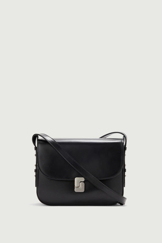 BELLISSIMA MAXI - Schultertasche mit S-Schnalle aus Boxleder | SOEUR