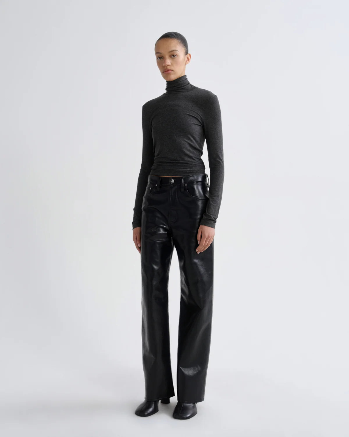 Pascale Turtleneck in Charcoal Heather | AGOLDE (Kopie)