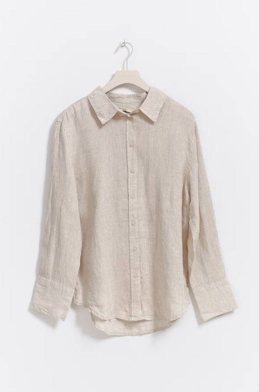 Linen blend Shirt - beige