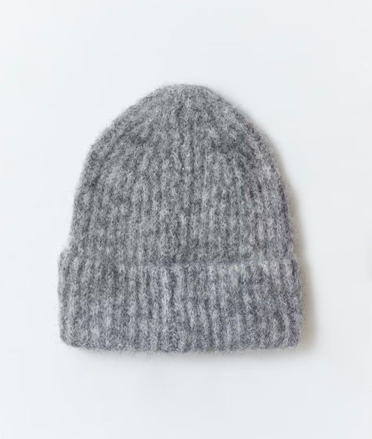 Brushed Beanie Mid grey mel