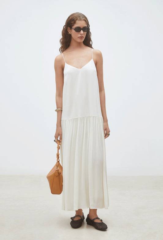 Carlota Dress in Creme | Suncoo
