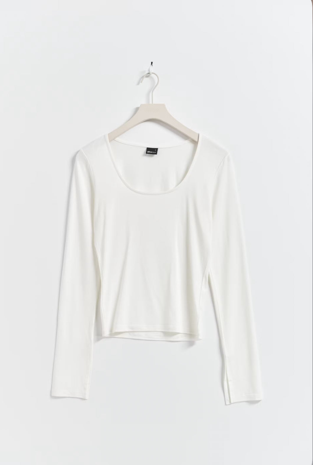 Soft touch crew neck top