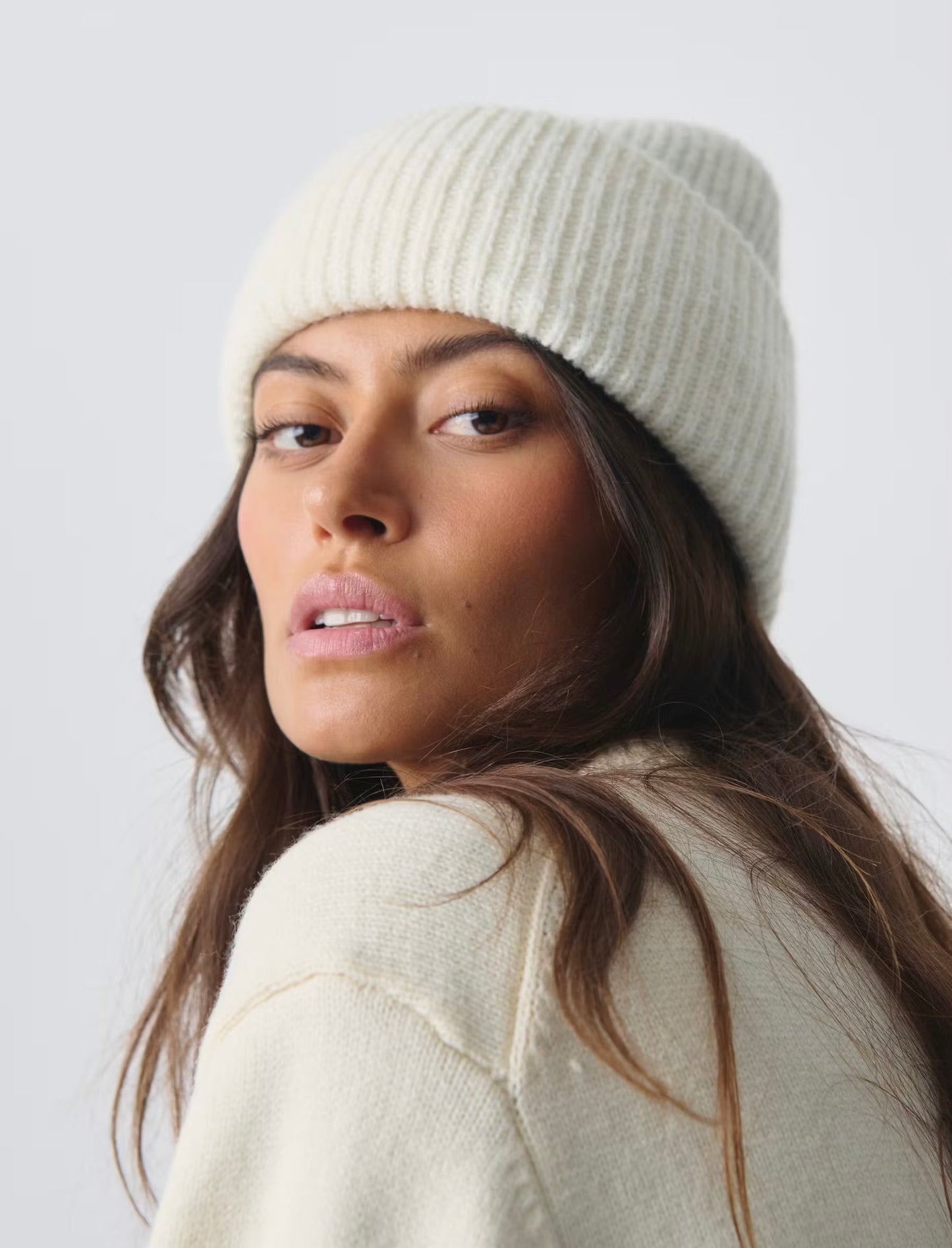 Rib Beanie Offwhite