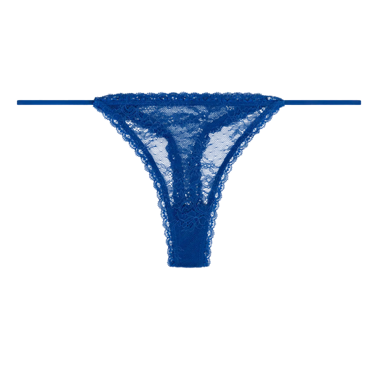 ROOMIE Eleganter String-Slip in Blau