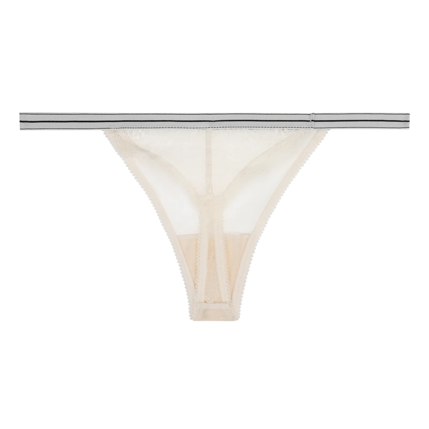ROOMSERVICE Eleganter String-Slip in Weiss
