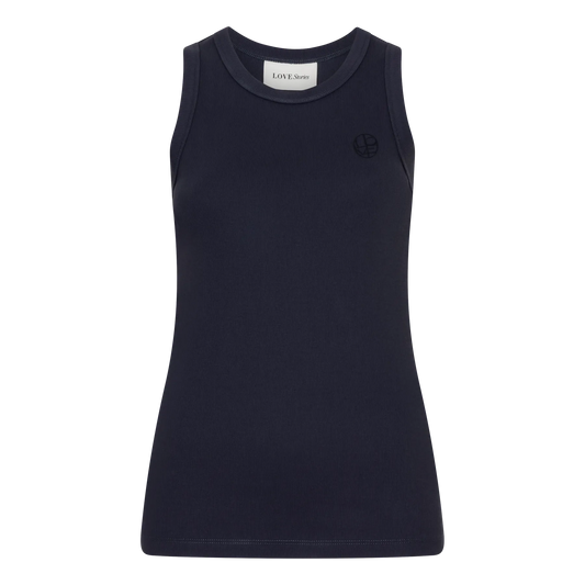 BELLA Klassisches Tanktop in Dunkelblau