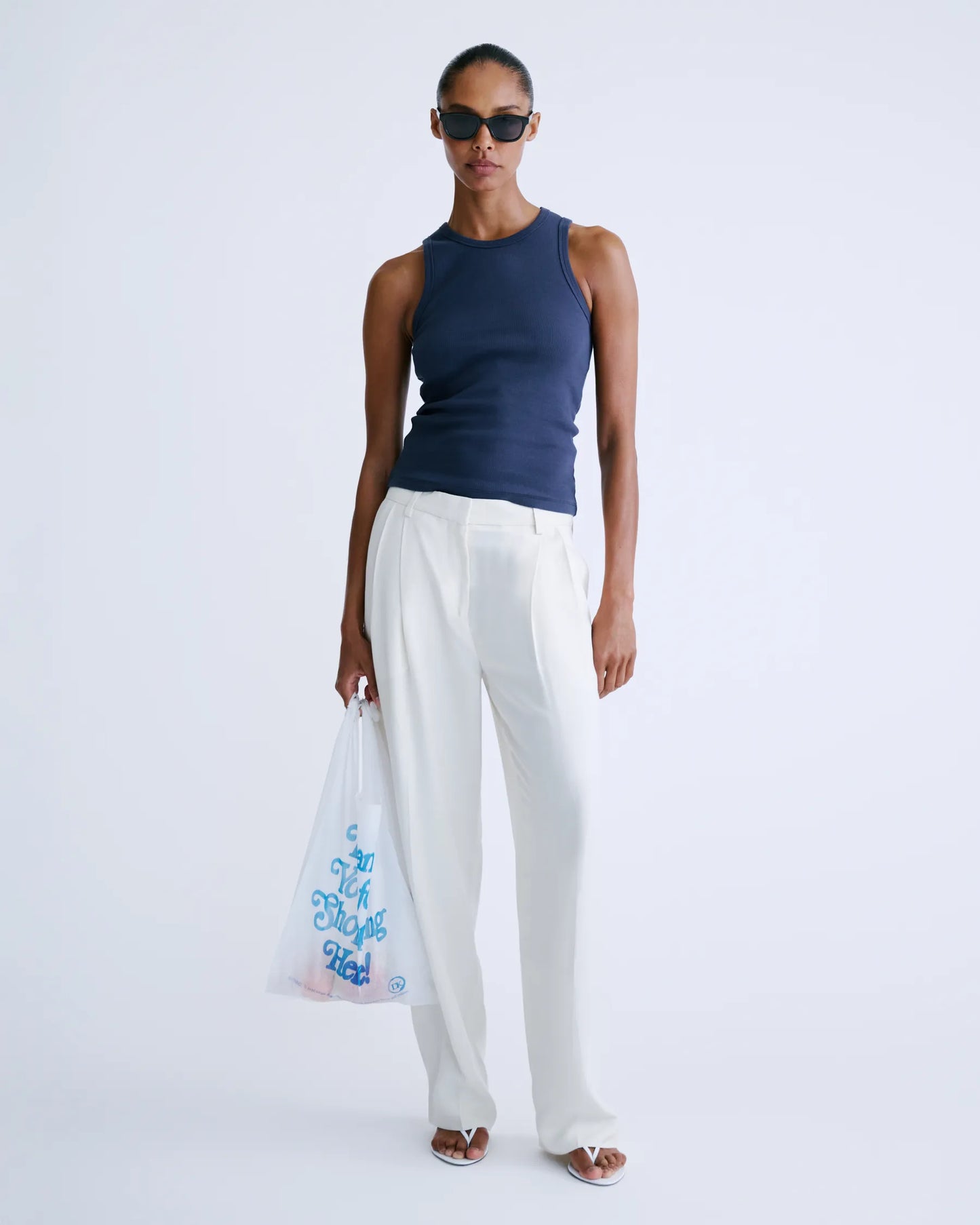 BELLA Klassisches Tanktop in Dunkelblau