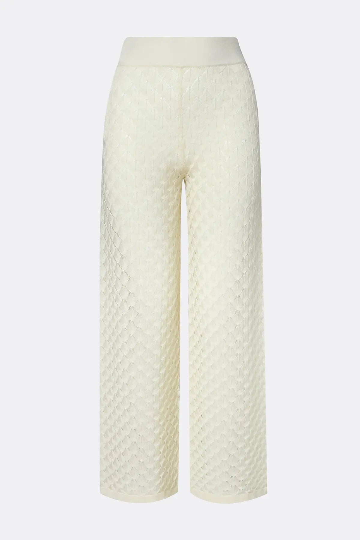 ALISSA HOSE Weite Strickhose mit Struktur