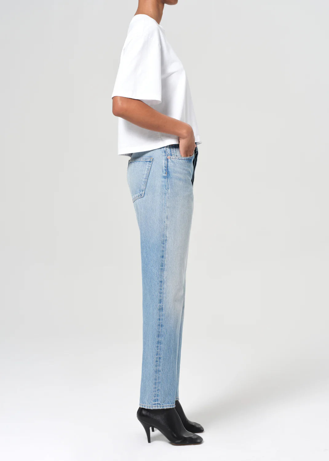 AGOLDE 90'S MID RISE STRAIGHT in Vault