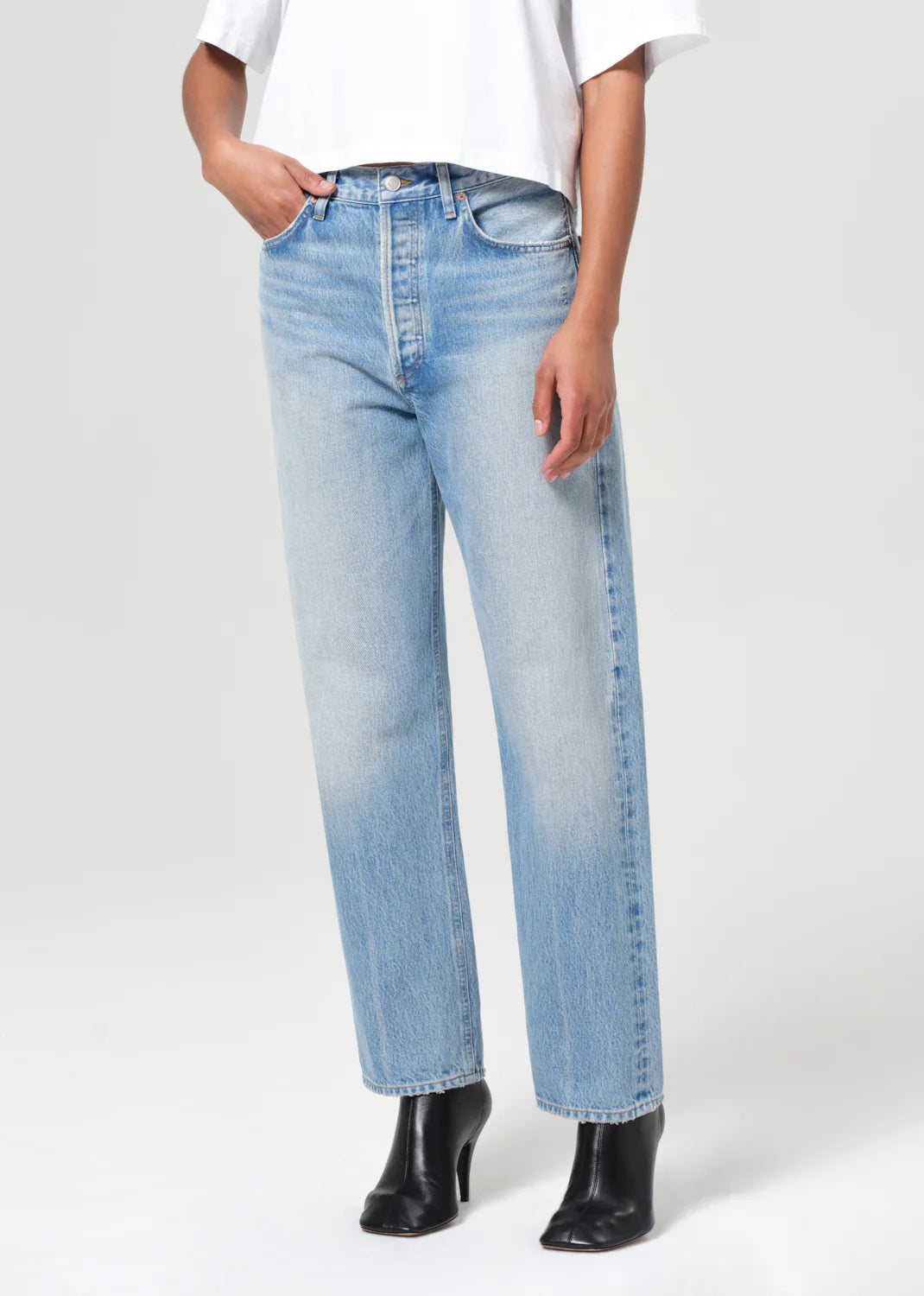 AGOLDE 90'S MID RISE STRAIGHT in Vault